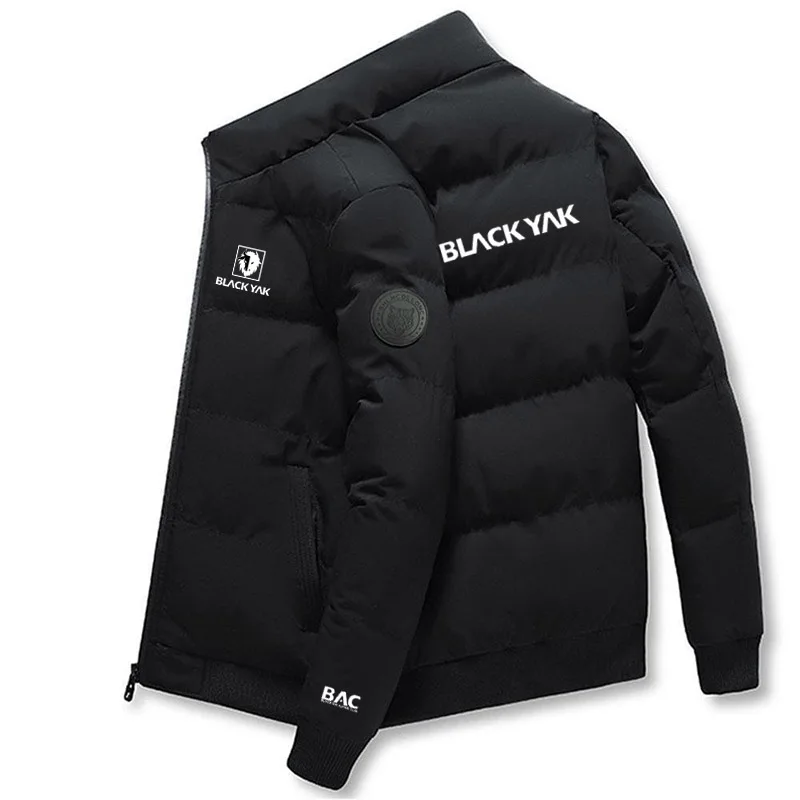 

BLACKYAK Winter Stand Collar Cotton Clothes Men Parker Cotton Jacket Streetwear Casual Coat Men Fashion Korean Version Clothing