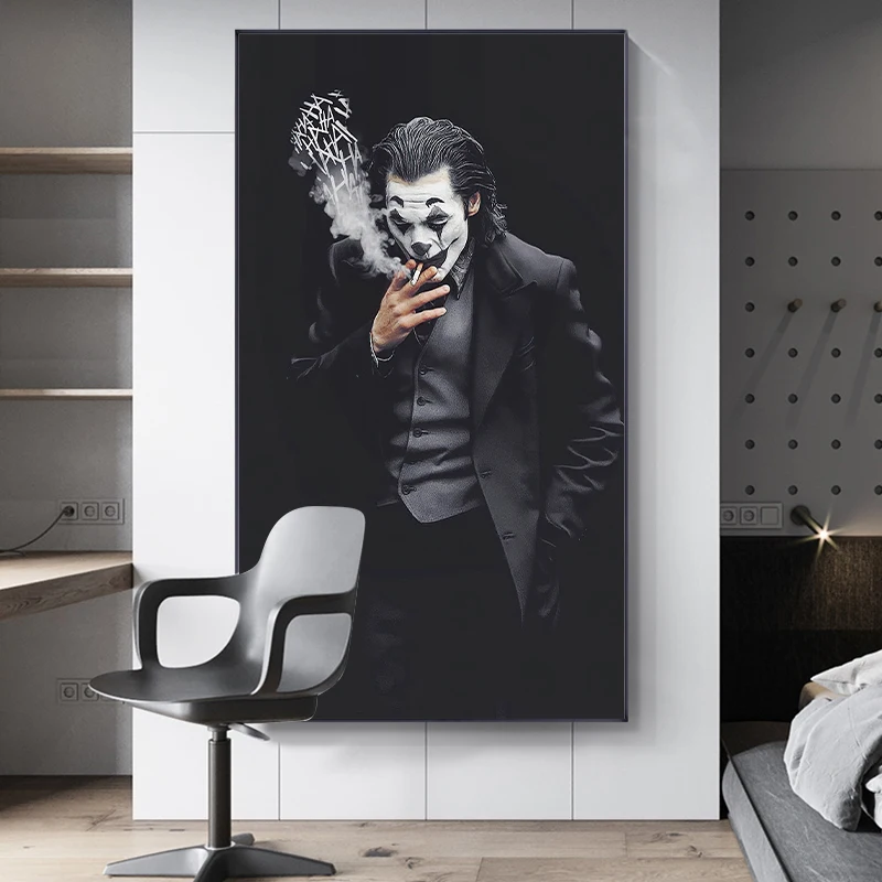 

Large Size Wall Art Joker Canvas Painting Figure Posters and Prints Wall Decor Pictures for Living Room Home Decoration Cuadros