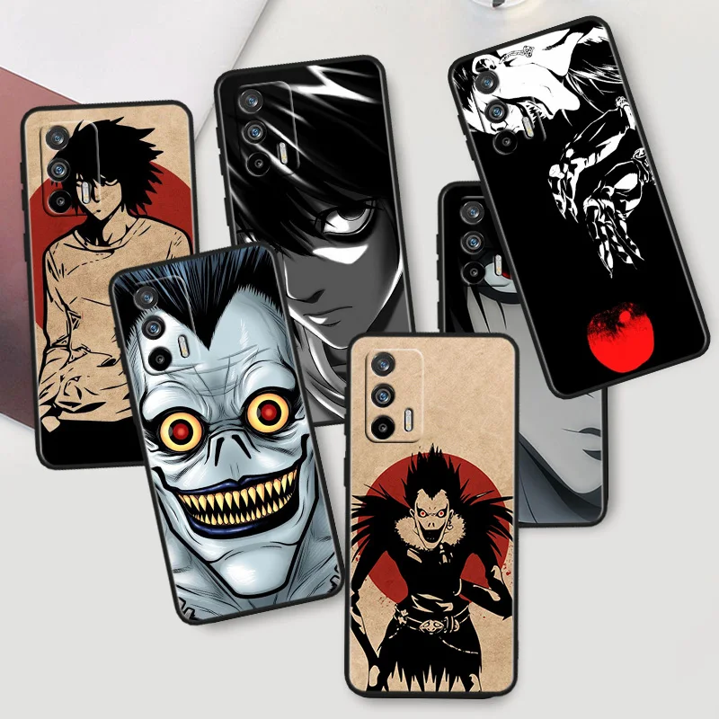 

Anime death note For OPPO Realme X50 X3 X2 GT2 Neo 3T Pro C35 C31 C30S C25S C21Y C15 C11 C3 C2 Black Phone Case