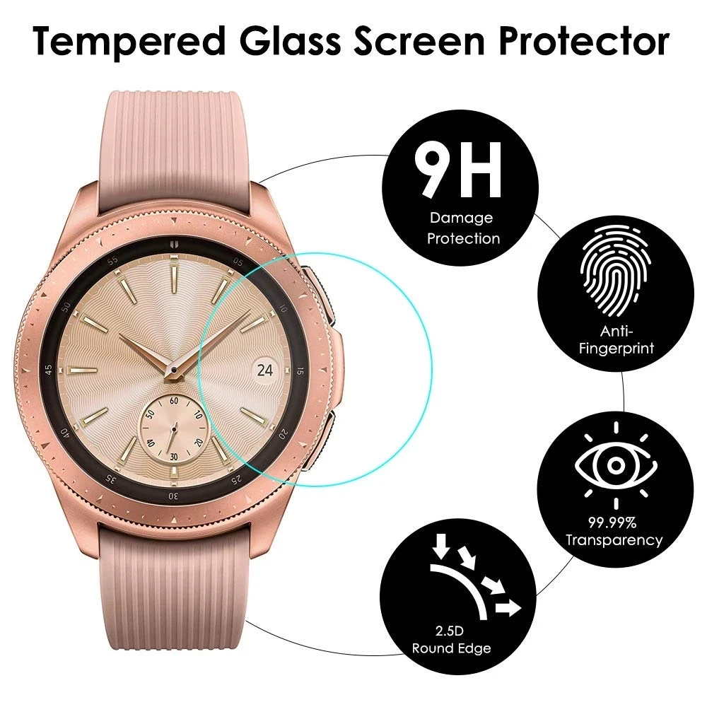 Защитная пленка 9H из закаленного стекла для Samsung Galaxy Watch 3 41 42 45 46 Acitve 2 40 44 Защита