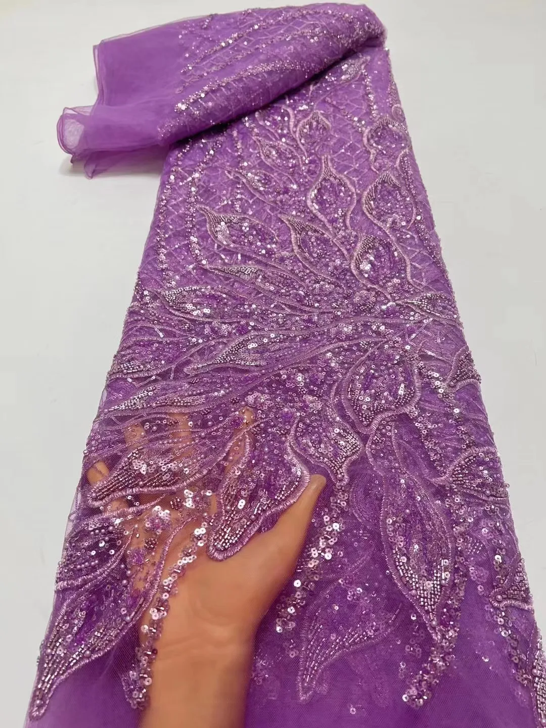 Французская бархатная кружевная ткань с блестками 2023 высококачественный