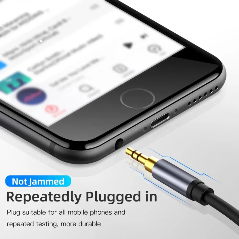 

Кабель адаптера, стабильная передача 2-в-1, универсальный разветвитель для наушников 3,5 мм, разъем «мама» на 2 «папа», кабель адаптера для мони...