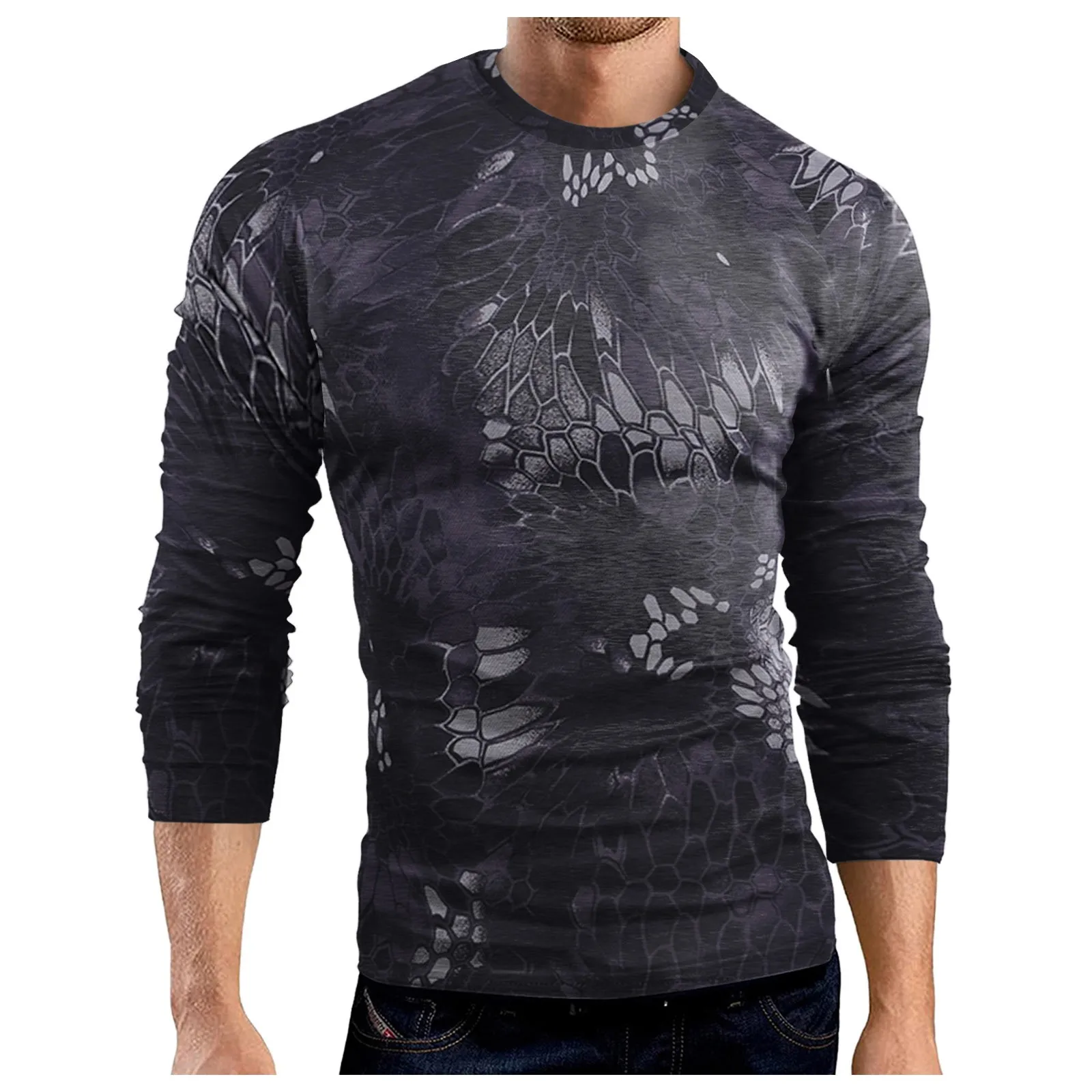 

Vantage Mens T Shirts Y2k Autumn Bodycon Tops Tee Gym Fitness Long Sleeve Tops Autumn Basic Pullover Top Office Undershirts