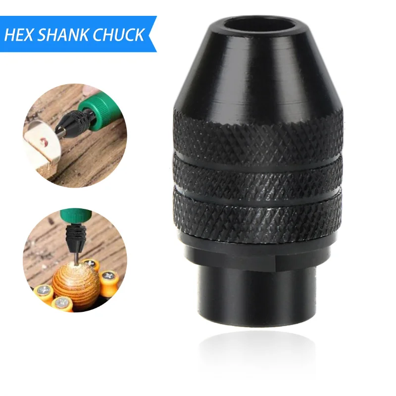 1PC Multi Quick Change Keyless Chuck Universal Chuck Replacement for Dremel 4486 Rotary Tools Drill Accessories Milwaukee