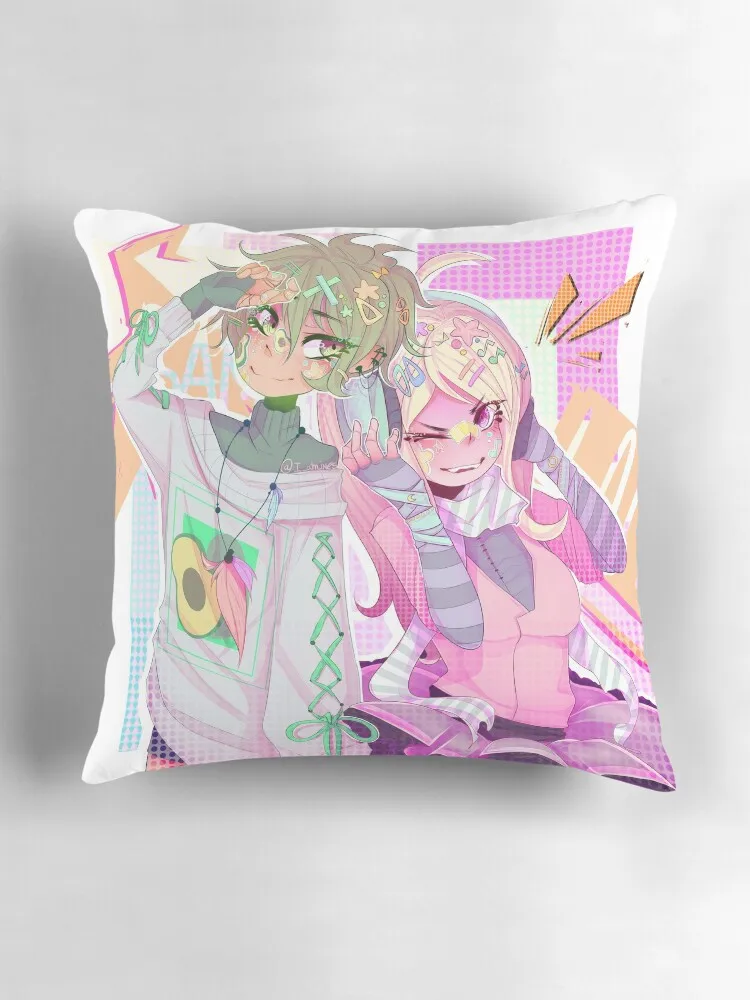 10 aro Amami - Kaede Akamatsu [Pastel Amamatsu Danganronpa v3] декоративная подушка Рождественская