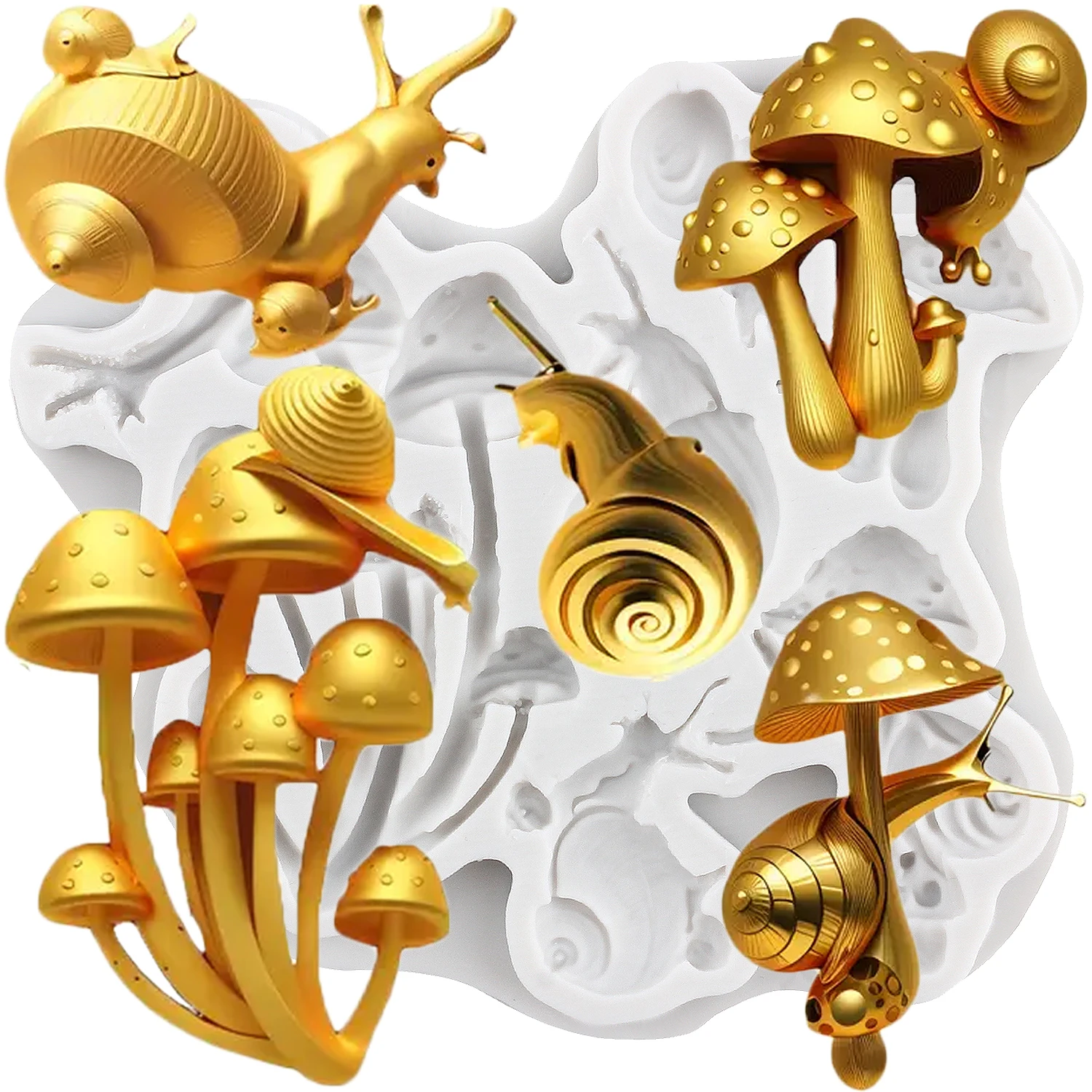 

Силиконовые формы для торта Mujiang, гриб, улитка