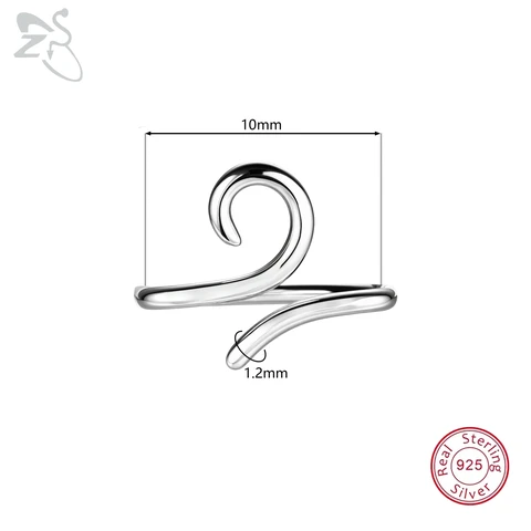 Серебряные серьги-гвоздики для носа ZS 16Г