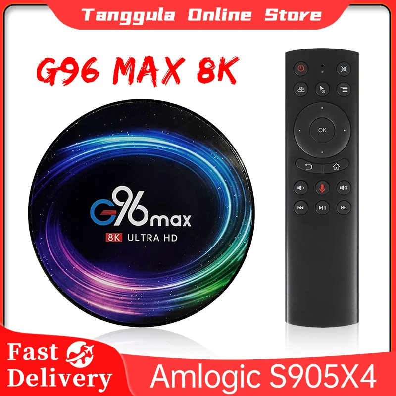 

Приставка Смарт-ТВ G96 Max, Android 11,0, 8K, Amlogic S905X4, 2,4 ГГц и искусство, Wi-Fi, голосовой помощник Google, проигрыватель Youtube, ТВ-приставка