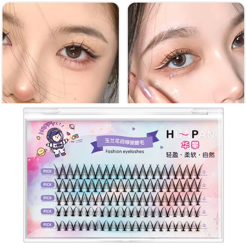 

Ресницы Накладные V-образные с цветком магнолии