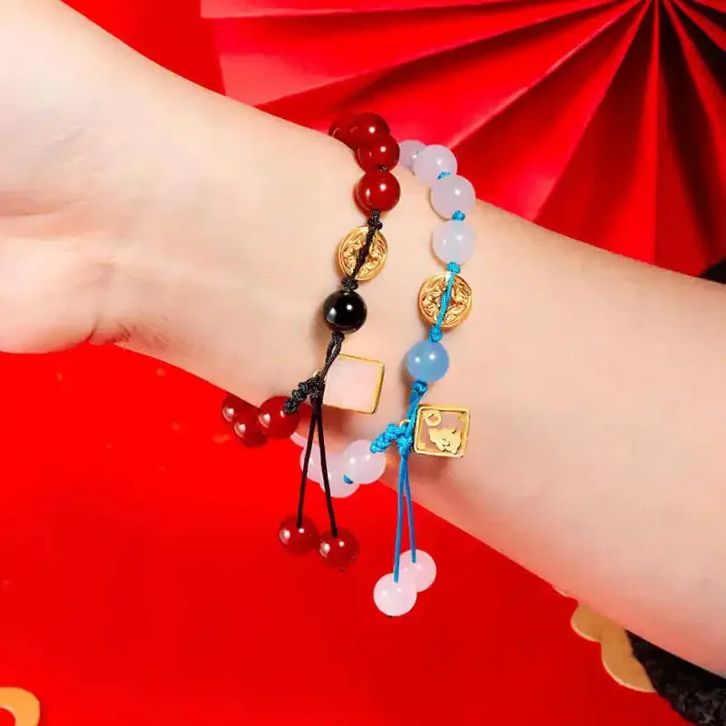 Аниме Grandmaster of Demonic Cultivation косплей официальный Wei Wuxian Lan Wangji браслет с подвеской