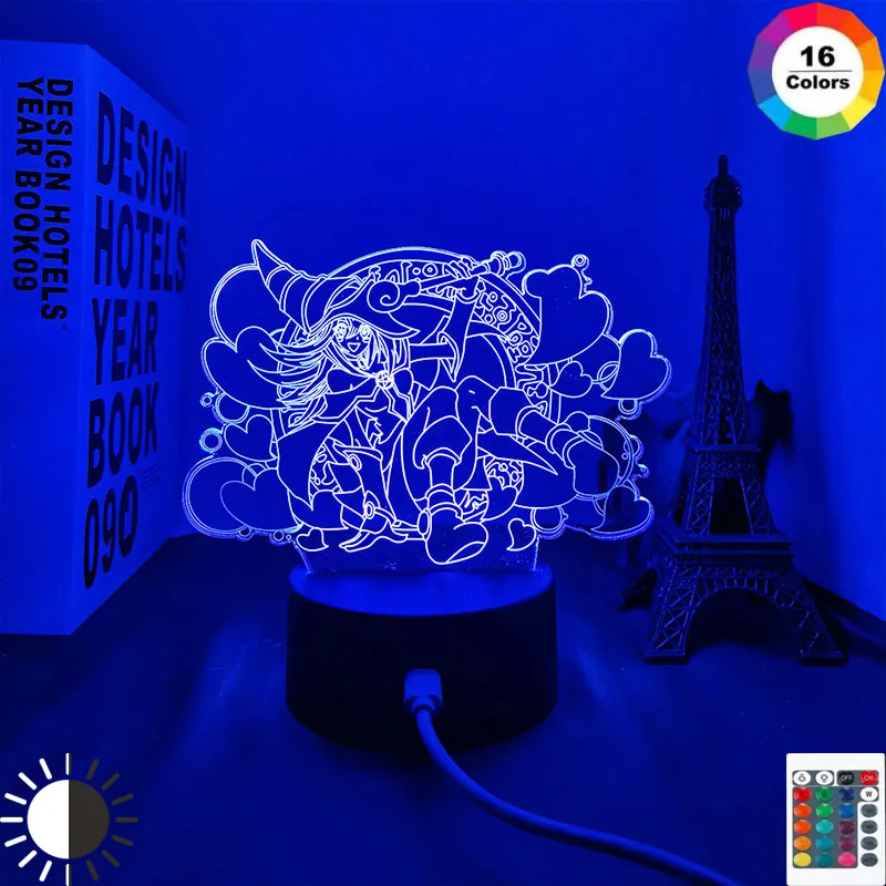 

Anime 3d Light Yu Gi Oh Render for Children's Bedroom Decoration Night Light Manga Gift Table Led Night Lamp Render Yu Gi Oh