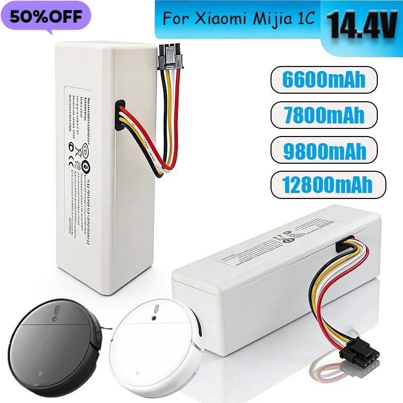 Фото НОВЫЙ Аккумулятор 14.4V 12800mAh P1904-4S2P-MM для робота-пылесоса Xiaomi Mijia 1C STYTJ01ZHM, аксессуары для робота-пылесоса №1