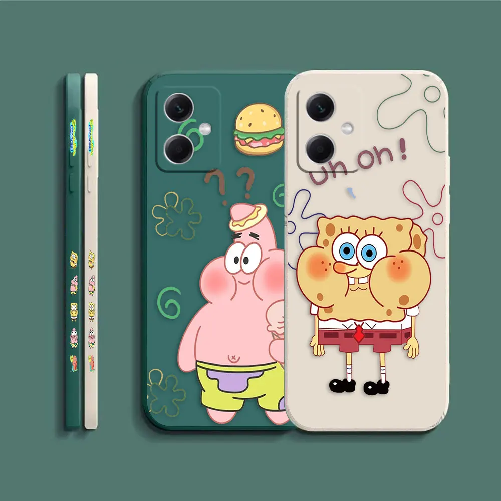 S-Губка Боб S-квадратные брюки для Redmi Note 12 12S 11 11T 11E 11R 11S 10 8 PRO PLUS 4G