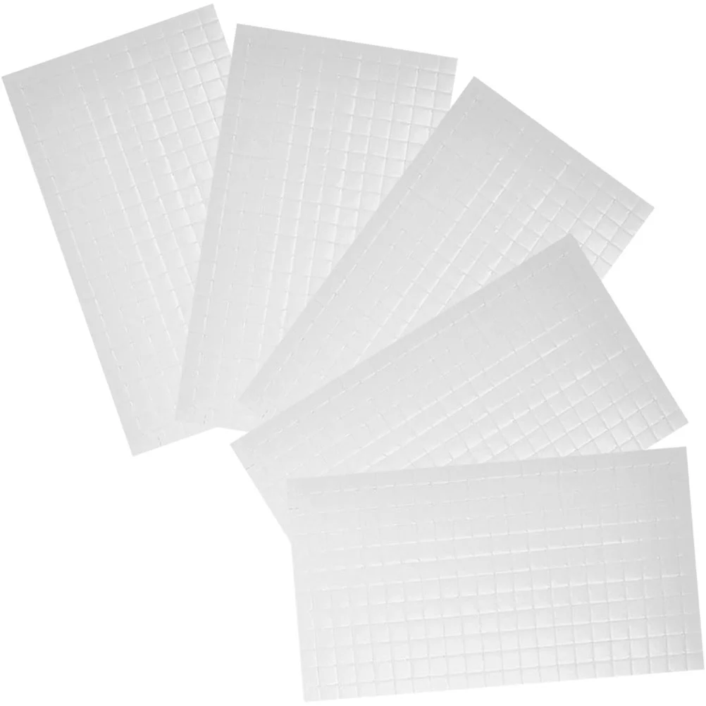 

5 Sheets Adhesive Foam Squares Dual-Adhesive Mounts Scrapbook Double Sided Foam Tapes Mounts