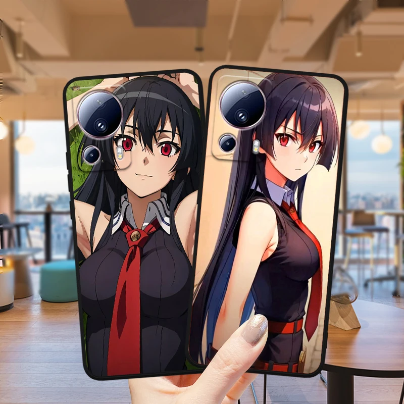 Чехол с аниме Akame Ga Kill для Xiaomi Mi 14 13 12X 12 11 11T 11i 10T 10 Pro Lite ультратонкий черный чехол