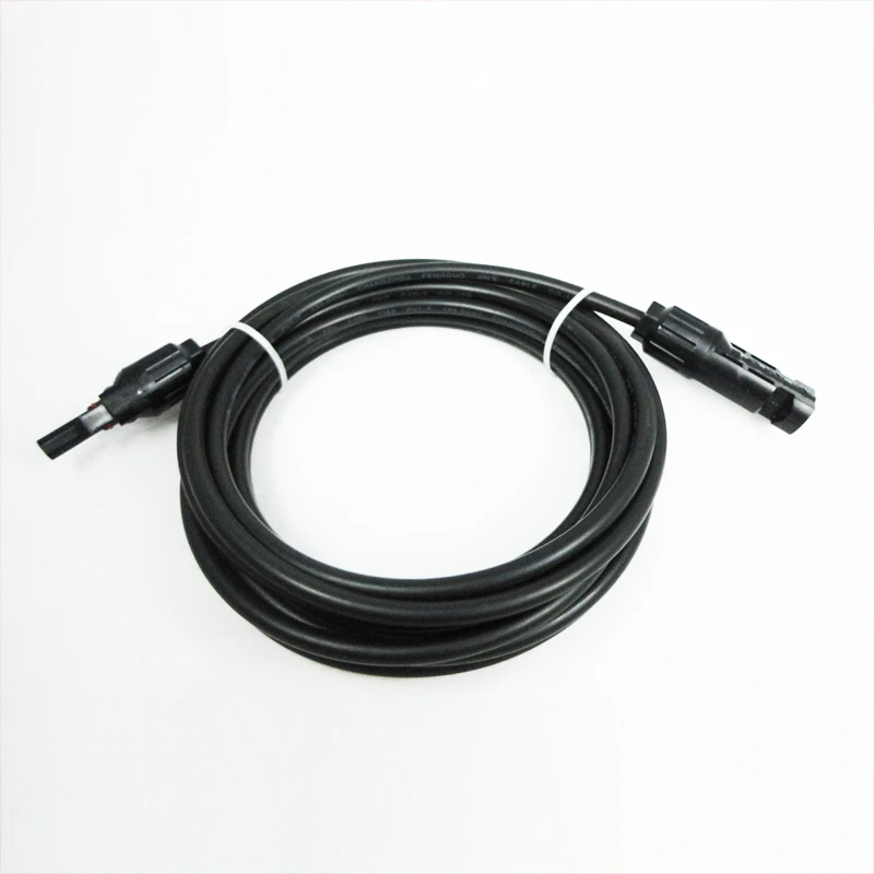 

50 PCS/Lot 5m 4.0mm Extension Cables with Solar Mounted Connectors for Solar Panels and Solar Power Systems