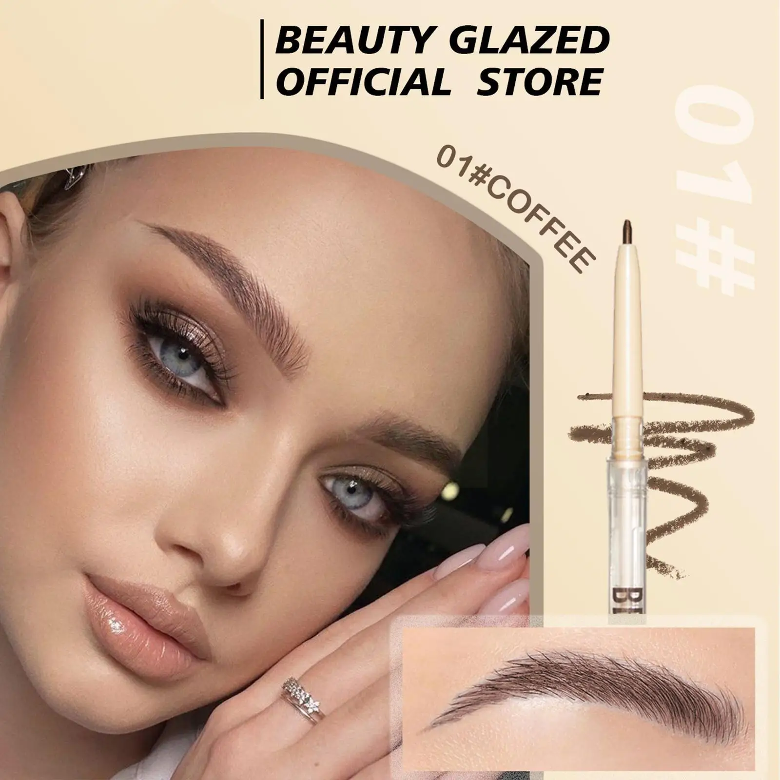 

2 In 1 Double Headed Eyebrow Pencil Waterproof Long-lasting Cosmetics With Tint Brush Eyebrow Pen Brow Tattoo Makeup Eye To V9g1