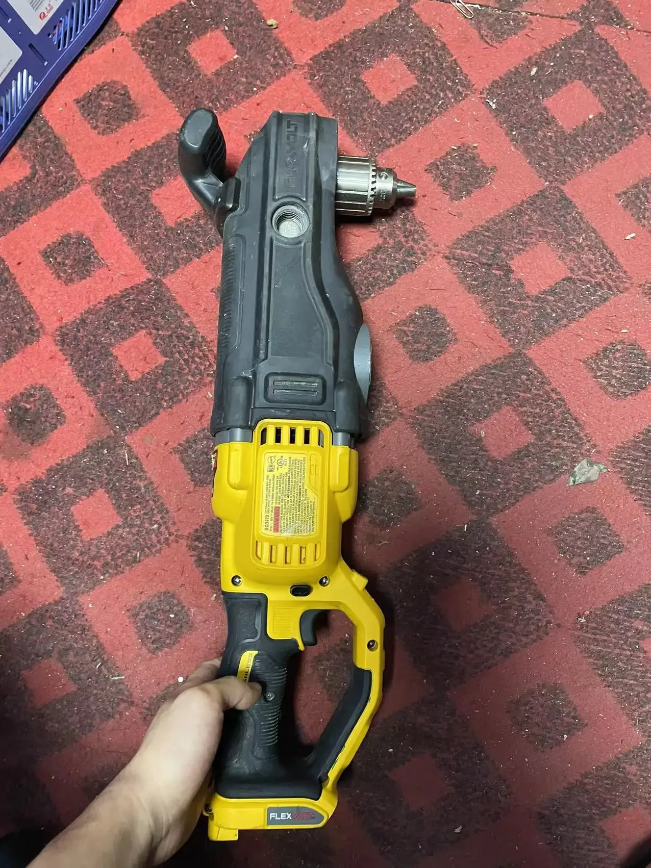 DEWALT DCD470B 60 в дрель-гвоздик с E-муфтой (только для инструмента) б/у