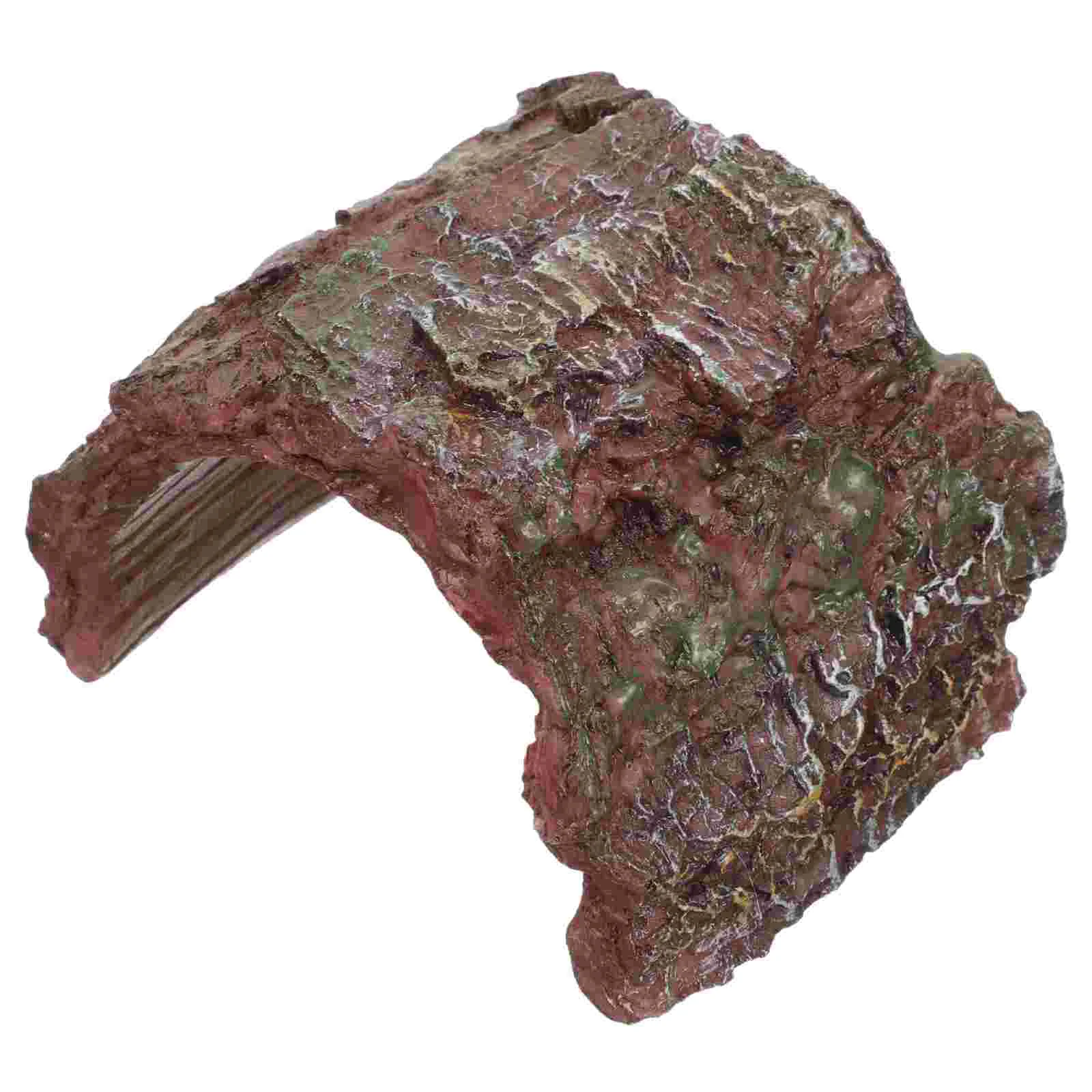 

Reptile Cave Aquarium Habitat Decor Rock Tortoise Hideout Reptile Decoration