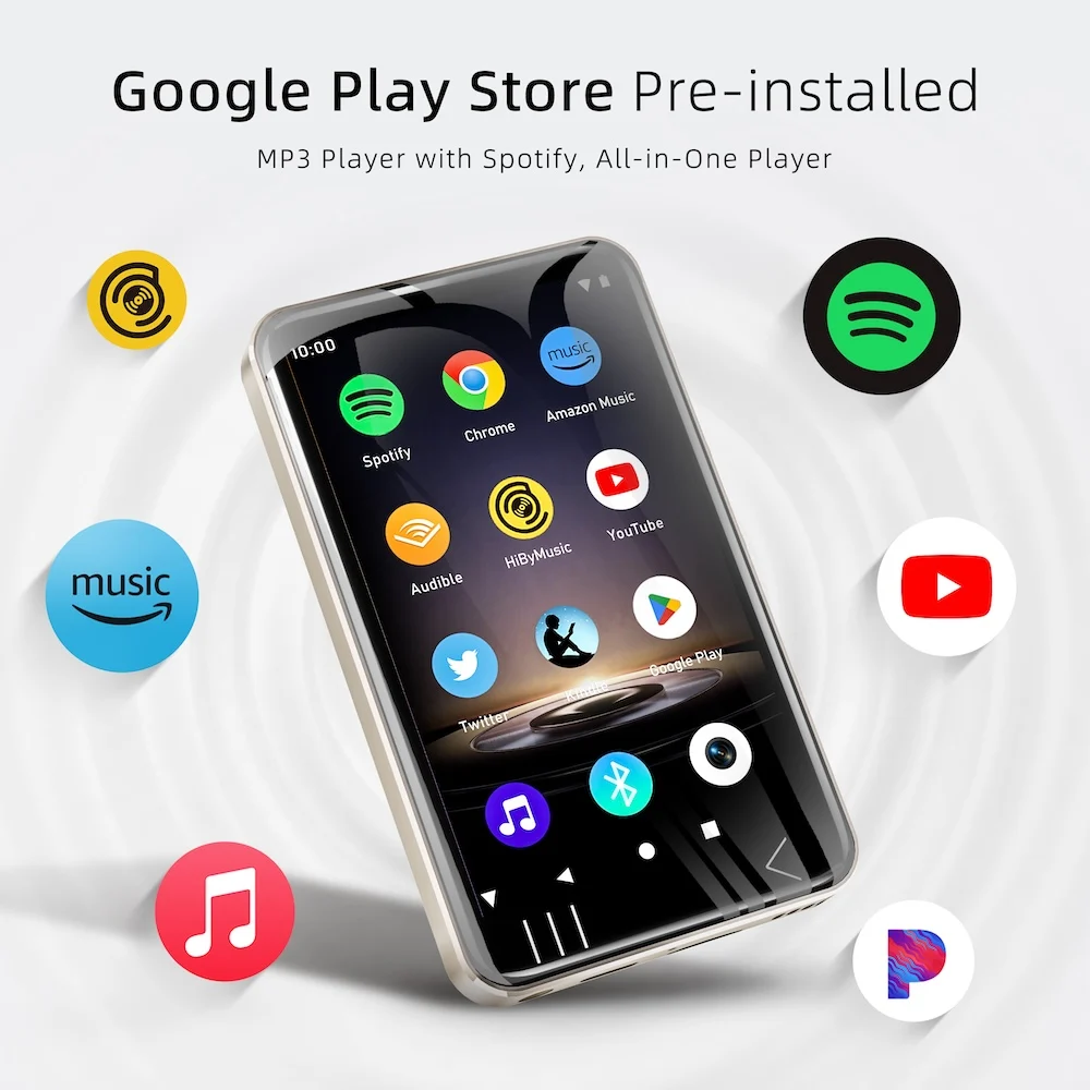 Фото MP3/MP4-плеер 128 ГБ с Bluetooth, Wi-Fi, Android 13, двухсторонней радиосвязью, камерой 5 МП, 22 часами воспроизведения, записью видео, подарок для детей №5