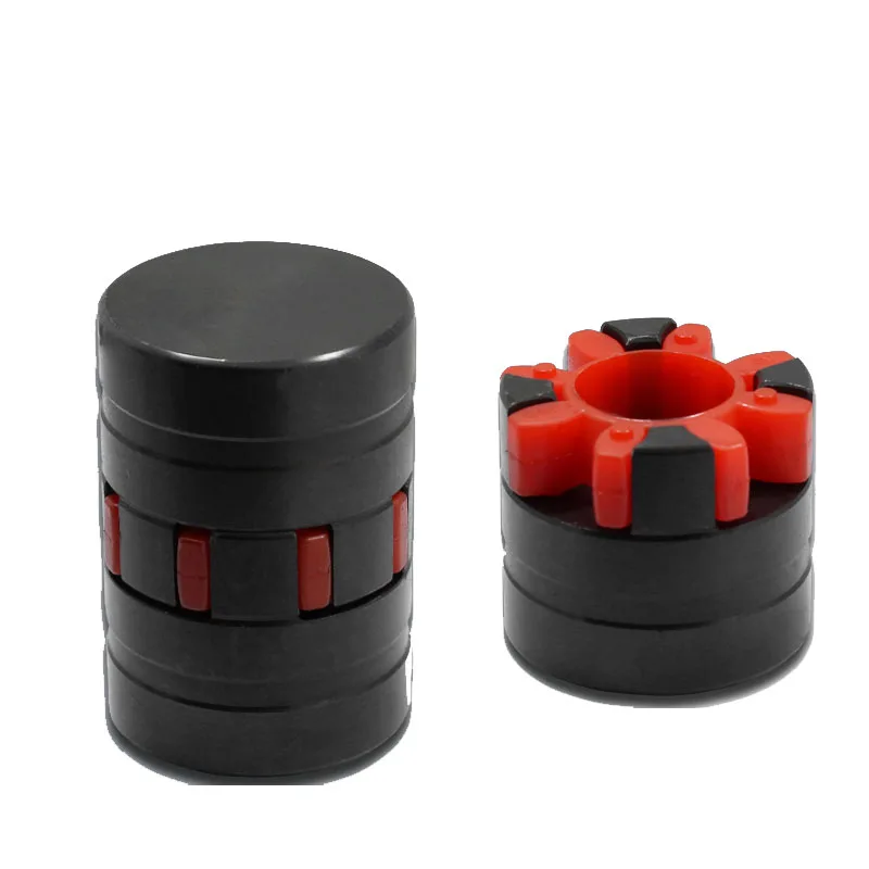 Non-Hole XL Star Coupling Plum Blossom Elastic Coupling Super Large Torque 45 round Steel Production Overall Black