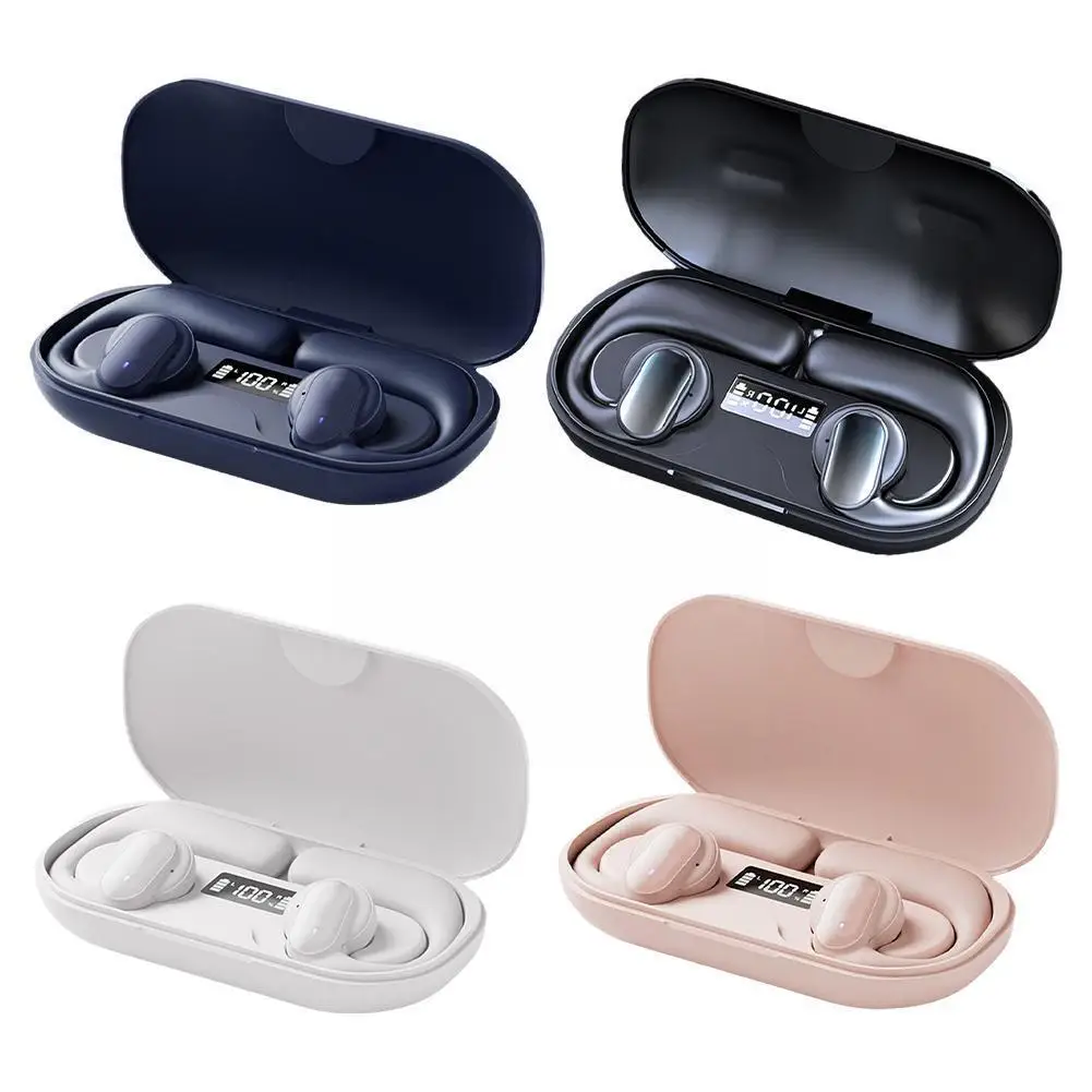 

S901 Wireless Bluetooth Earphones Bone Conduction Noise Reduction Sport Earbuds Headphones Game With Mic EarHook Headse W9K6