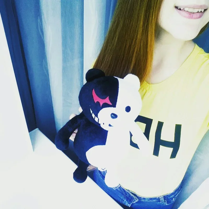 [Забавные] 30 см милые мультяшные куклы Dangan Ronpa Monokuma кукла плюшевые игрушки черный