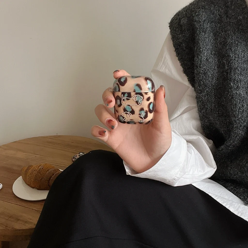 Сине-коричневый чехол для наушников AirPods 1/2/3/4 Pro 2