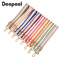deepeel 3 8cm new colorful nylon bags strap bright gold thread adjustable crossbody replacement shoulder straps bag accessories