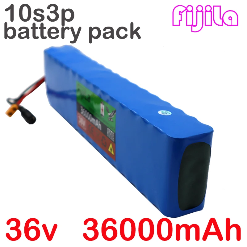 

New 36V 36000mAh 600W 10s3p Li-ion Battery Pack 20A BMS M365 Pro EBike Bicycle Scooter XT60 or Tplug Electric Scooter
