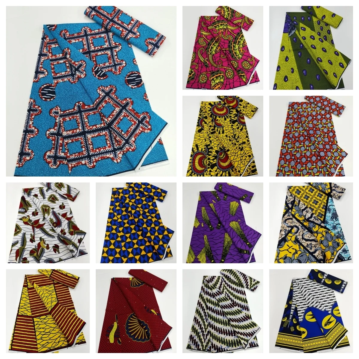 

Воск Анкара 2023, ткань высокого качества, африканская вощеная ткань принтом 100% хлопок, мягкий Африканский гарантированный настоящий воск для платьев