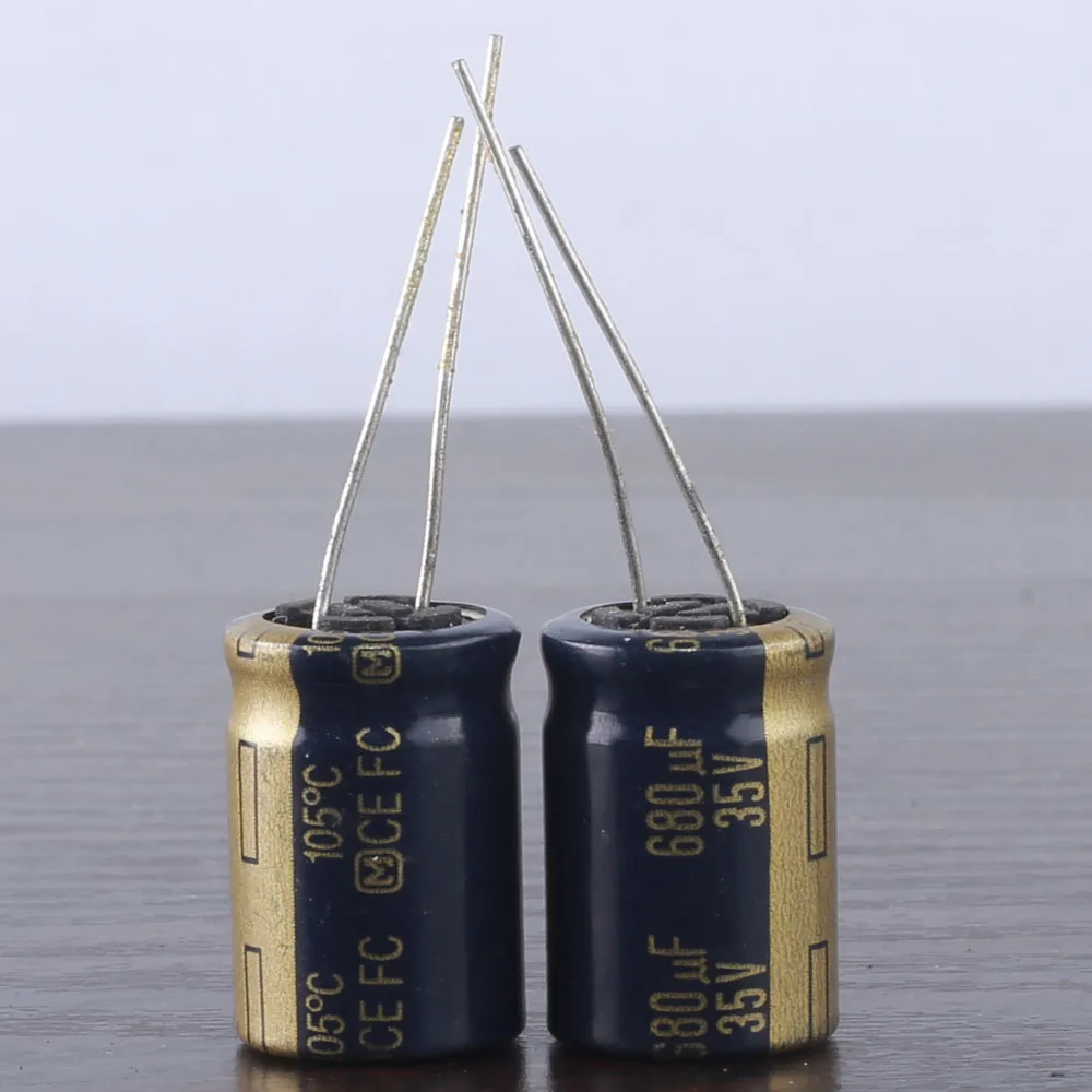 30 шт. Panasonic FC 680mfd 35 В 680 мкФ 13x20 мм аудио электролитический конденсатор 105C