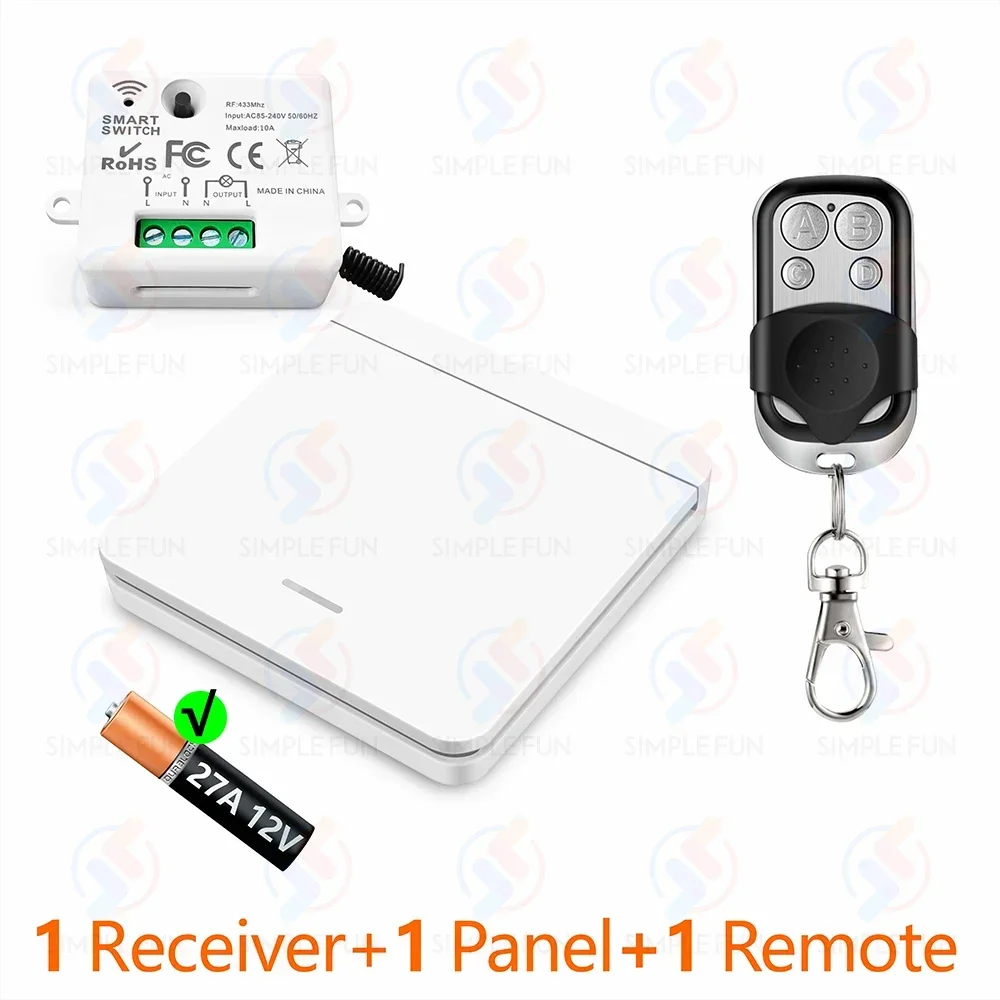 

Беспроводной пульт дистанционного управления SLMPLEFUN для света 433 МГц