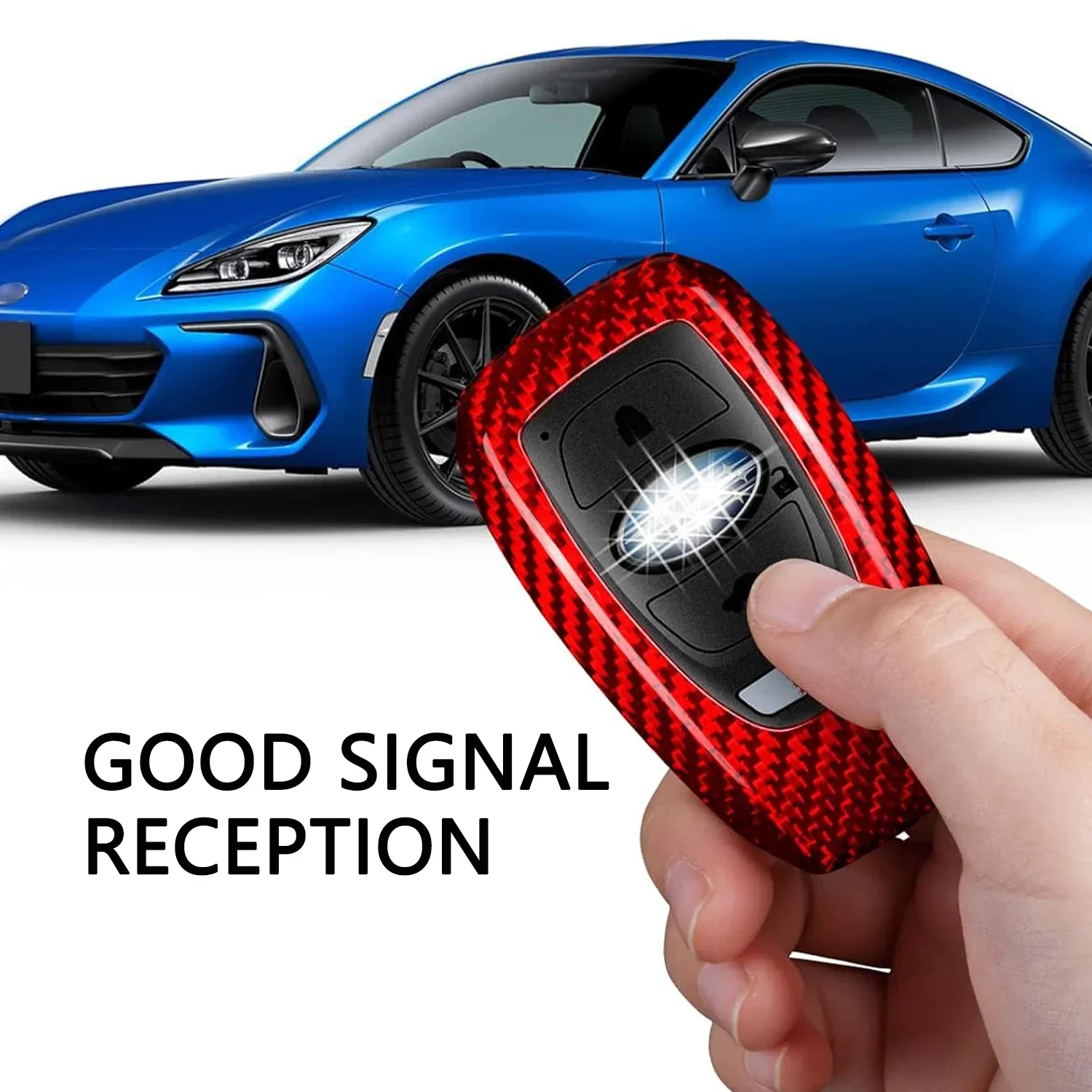 Чехол для ключей из углеродного волокна защитный чехол Subaru BRZ XV OutbackForester Ascent Crosstrek