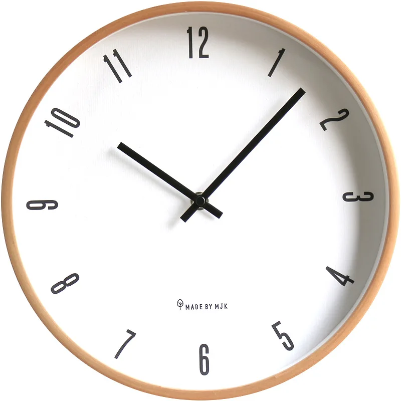 Простые Японские Настенные часы скандинавские Модные кварцевые украшения из