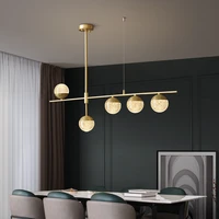 copper modern nordic led chandelier for dining room kitchen living room bedroom ceiling pendant lamp gold design hanging light