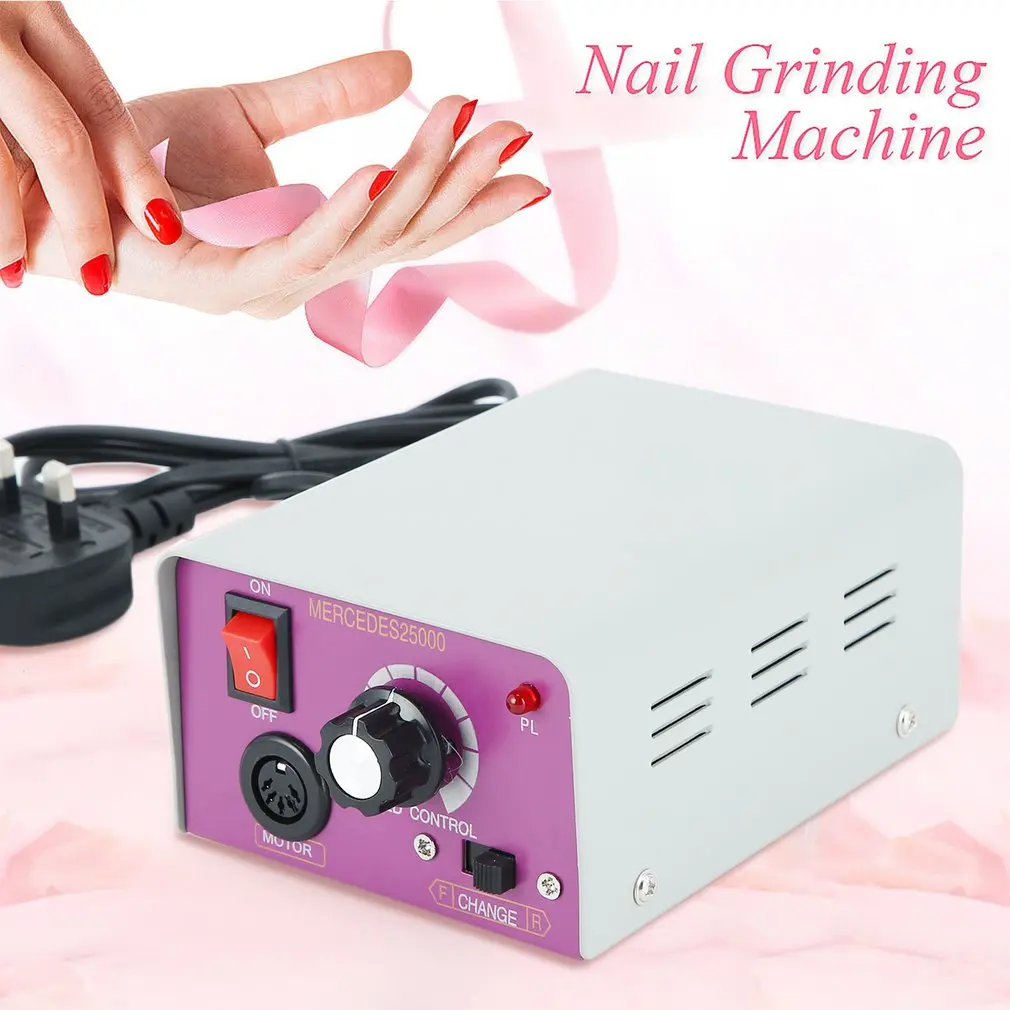 

Electric Nail Drill File Acrylic Manicure Machine Portable Pedicure Machine Set Low Noise Nail Beauty Tool UK Plug