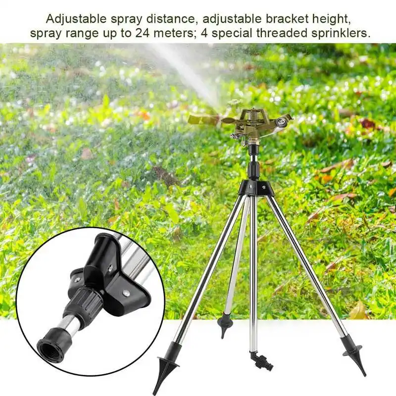 

Stainless Steel Ground Insert + Zinc Sprink Water Watering Sprinkler Sprayer Lawn Garden Yard for lawn arbor Garden irrigating