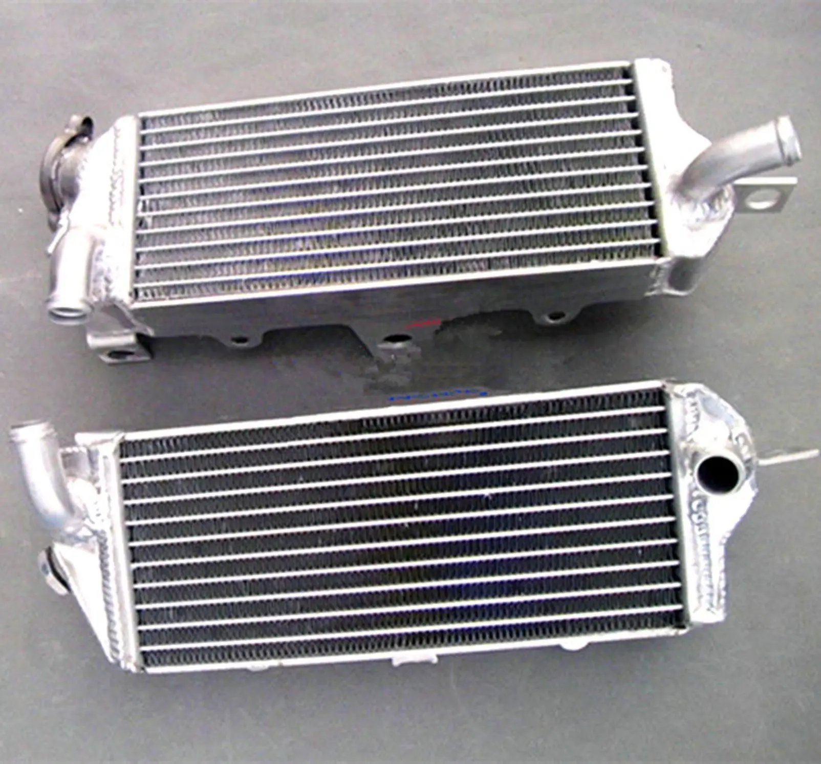 For 1986 1987 Kawasaki Tecate KXT250 Aluminum Radiator Cooler Cooling Coolant