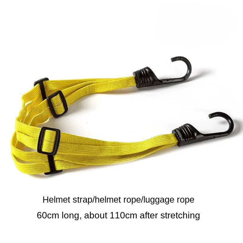 

60CM Motorcycle Helmet Straps Motorcycle Accessories Hooks Luggage Retractable Elastic Rope Fixed Strap Motos Helmet Luggage Net