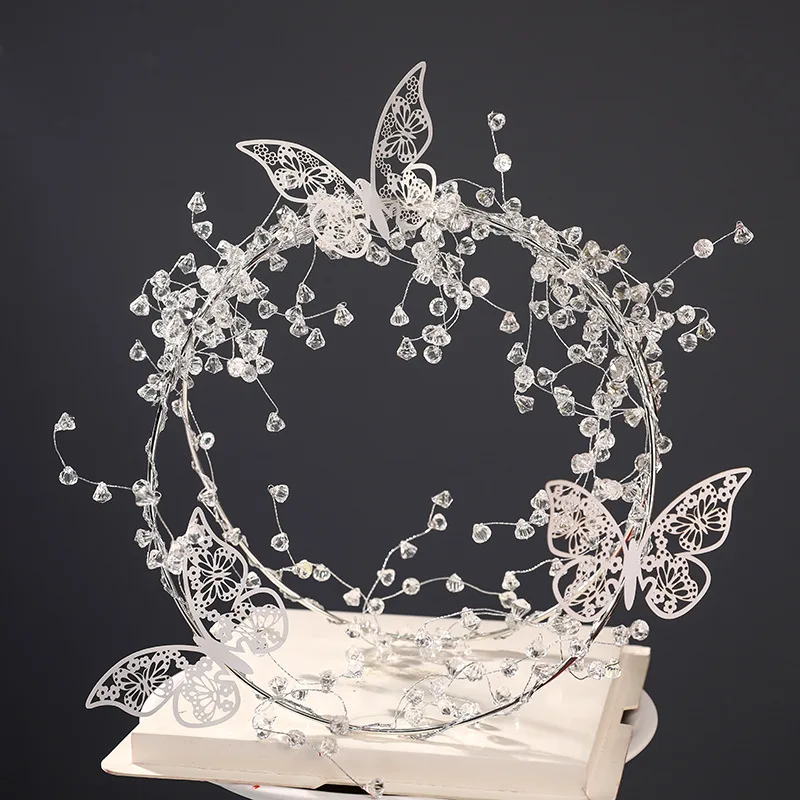 

Internet celebrity romantic crystal ring fairy birthday cake decoration