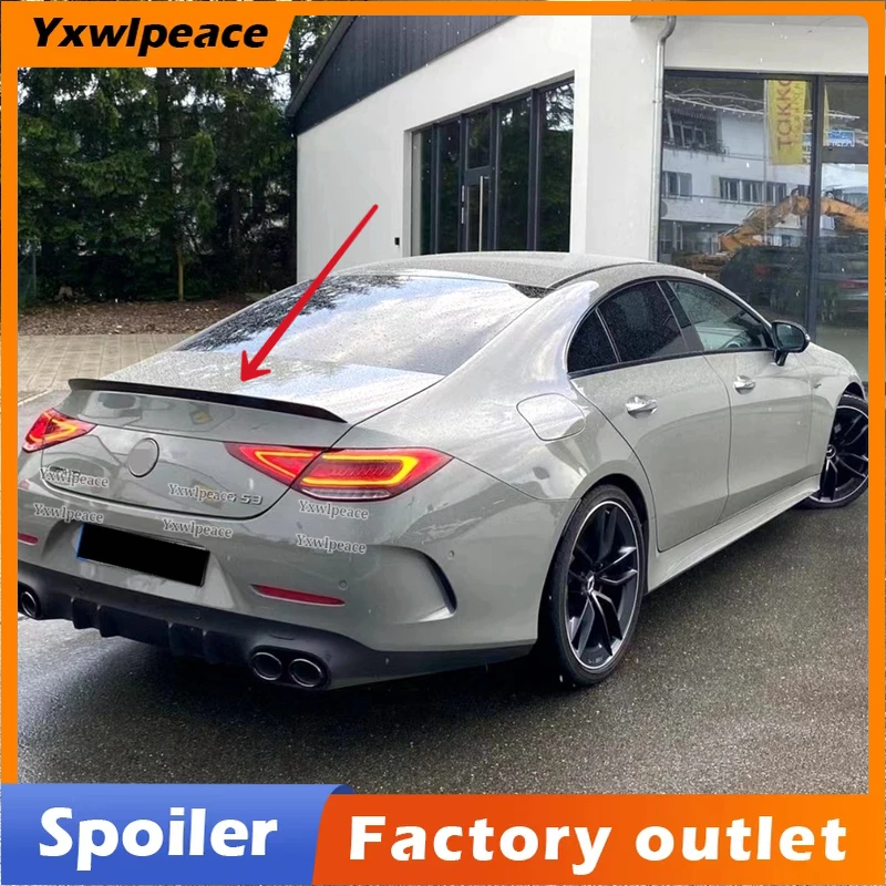 Пластиковый спойлер для заднего багажника Mercedes Benz CLS Class W257 C257 CLS400 CLS550 AMG 2018-2021 ABS
