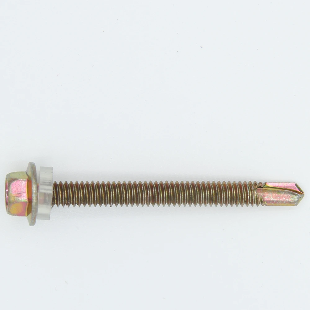 Самонарезающие винты Tek Шестигранная головка с шайбой из EPDM самонарезающая