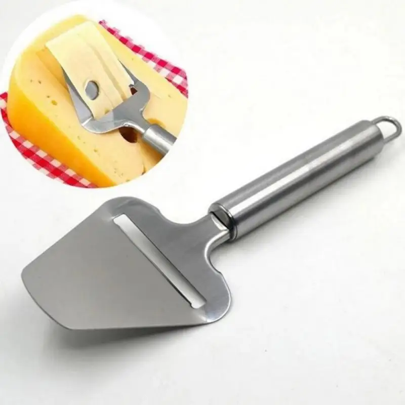 

Silver Stainless Steel Cheese Peeler Cheese Slicer Cutter Board Butter Slice Cutting Knife Kitchen Baking Cooking Cheese Tools