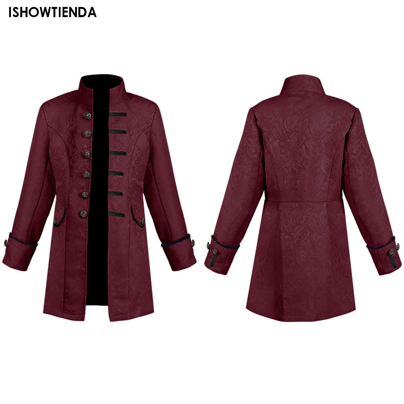 

Renaissance Medieval Steampunk Boys Trench Coat And Shirt Set Vintage Prince Overcoat Victorian Edwardian Jacket Cosplay Costume