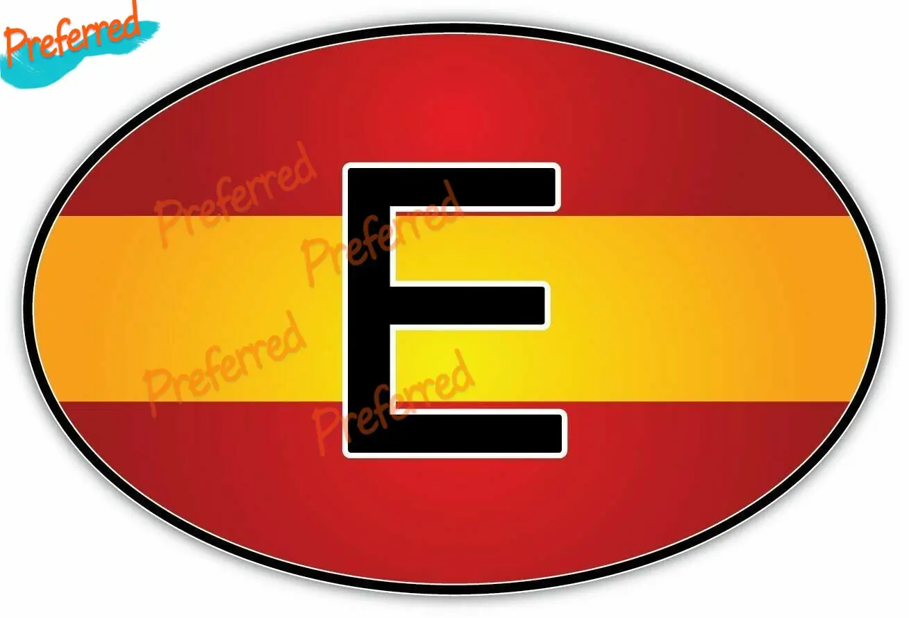 

Spain Code Sign Country Flag Map Car Sticker Patriot Decal for Your All Cars Racing Laptop Helmet Trunk Surf Camper