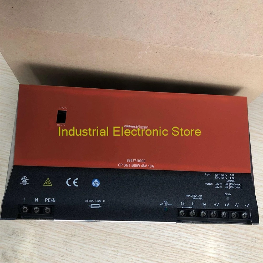 Новый блок питания CP SNT 500W 48V 10A для Weidmuller 8862710000