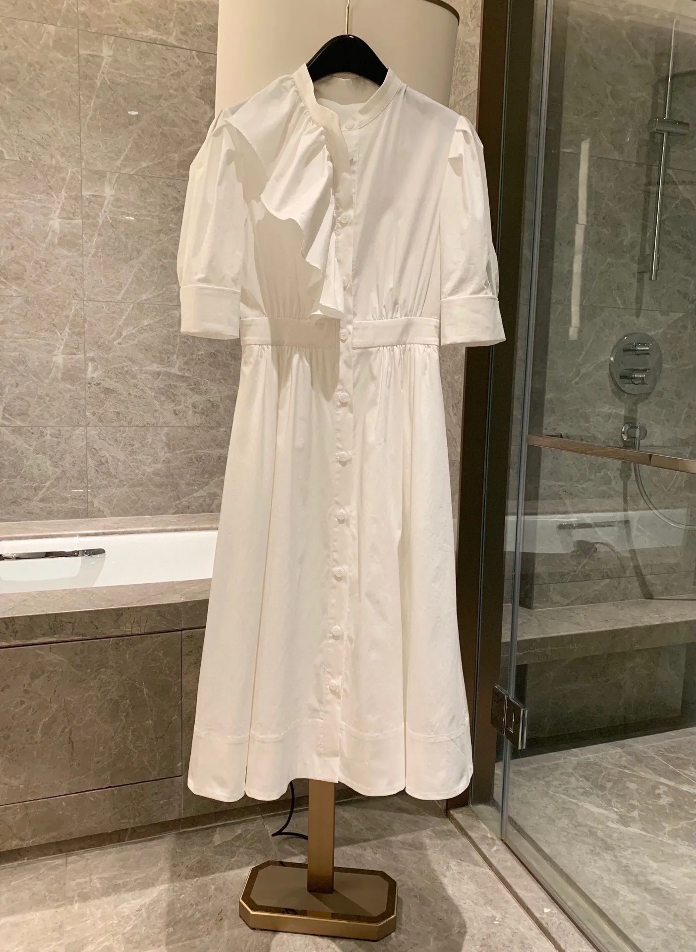 

2023 элегантный стиль нового платья-очень деликатная ткань из чистого хлопка