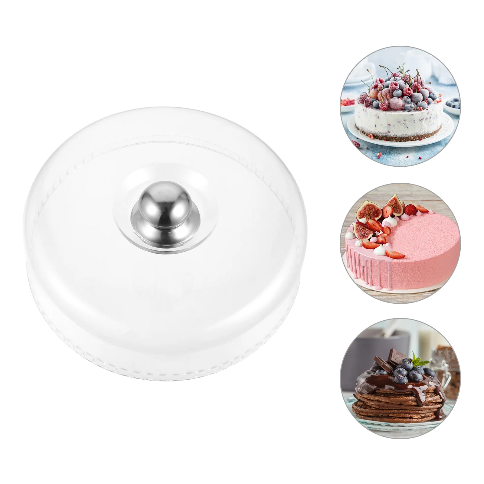 

Cover Food Dome Cake Plate Lid Pastry Dessert Melting Glass Tent Display Platter Dish Umbrella Clear Cheese Microwave Burger