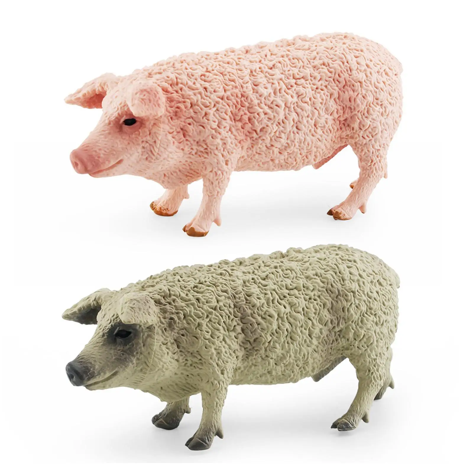 

Миниатюрная фигурка свиньи, игровой набор, Обучающие игрушки, декоративная коллекция, подарок, статуэтка, окрашенная ферма, фигурки животны...